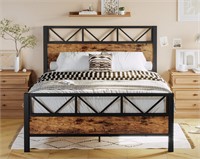 LIKIMIO Full Size Platform Bed Frame with Strong M