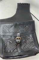 Leather Saddle Bag - Bags 12x12” /TOTAL LACED