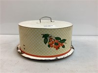 Vintage Cherry Cake Carrier