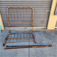ANTIQUE IRON BED FRAME