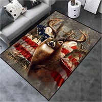 Wildlife Bear Deer Wolf Large Area Rugs