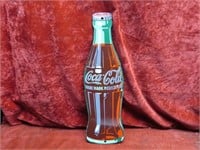 16.5" Coca Cola bottle sign. Porcelain.