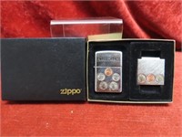 2003 Rare Zippo Small change Lighter, money clip.