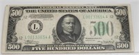 US $500 bill, 1934, PCGS Very Fine 30