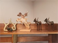 Lot of Moose Decor-2 are metal