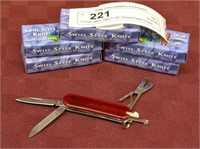 5 Frost Swiss Style 2 1/4" Closed Pocket Knives