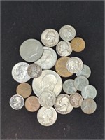 Old Pocket Change, Steel Pennies 1950's Quarters