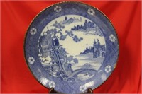 A Japanese Blue and White Porcelain Imari Plate