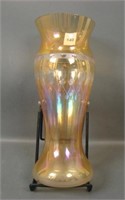 Imperial Marigold Etched Balloons Tall Corset Vase