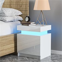 E9550  Stoneway 1-Pack LED Light Bedside Table