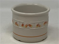 Longaberger pottery candy corn crock