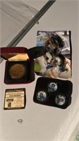 Dan Marino Coin, Sammy Sosa eraser  andEagles Coin