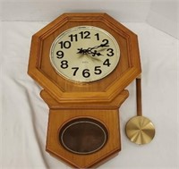 Caravelle wall mount clock. 14"x22"x3"