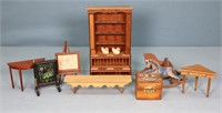 8pc. Assorted Dollhouse Furniture