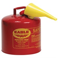 Red Galvanized Steel Type I Gasoline Safety Can