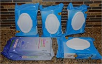 5 Packages of Flushable Wipes