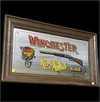 Winchester framed mirror,