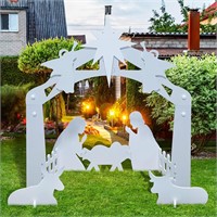 Dfilio Weatherproof Nativity Set  Front Yard Decor