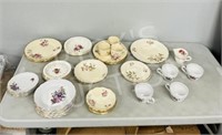 assorted china - not all matching