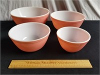 Pyrex Pink Nesting Bowls