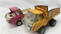 Vintage Tonka Toy Truck lot of 2 pick up & dump tr