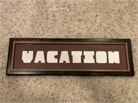 Fun Framed Vacation Sign