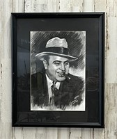 Framed Al Capone Art Print by Ylli Haruni