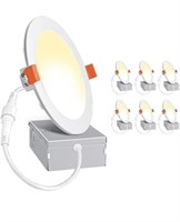 New 6 Pack 14W 4 Inch Ultra-Thin LED Recessed