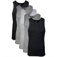 Large, Gildan Men's A-shirt Tanks, Multipack,