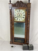 Jerome & Darrow 8 Day Columned Shelf Clock