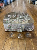 FRANSICAN DESERT ROSE SHERBERT CHAMPAGNE GLASSES