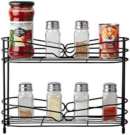 NEW 2-Tier Spice Organizer Rack (White)