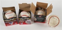 (4) SIGNED BASEBALLS TORRE MUSSINA GONZALEZ