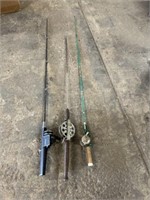 VINTAGE FISHING REELS-POLES
