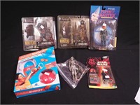 Collectible figures including Puppet Master,