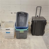 10 Bins With No Lids + $300 Parker Equipment Case