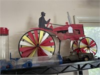 Garden Tractor Decor, Bird Feeders, Old Toy Truck