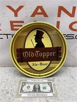 Vintage Old Topper Ale Beer tin advertising tray