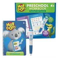 Preschool Math & Reading Workbook Set-4+