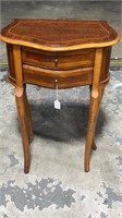 French Inlaid Two Drawer Stand