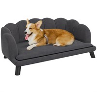 Velvet Large Dog Couch with Foam Cushioning