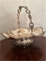 Silverplate Vintage Brides Basket