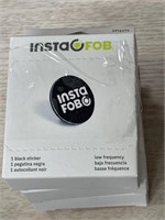 INSTAFOB 1 BLACK STICKER 4PK RETAIL $50