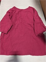 5XL women Small Hopper 3/4 Sleeve Linen shirt