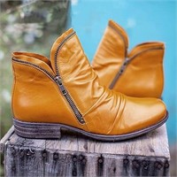 size: EU 38 (us:7) Womens Hoof Heel Ankle Boots Mo