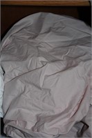 Twin-size pink fitted sheet