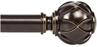 KAMANINA Bronze Curtain Rods for Windows 72 to 144