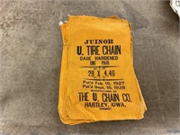Vintage U. Tire chain Hartley 10 bags