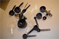 Lot of Measuring Cups Spoons