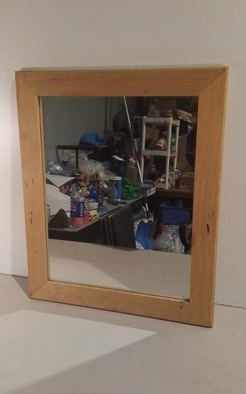 Wood Framed Mirror 20x24"